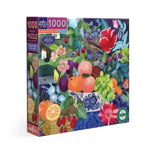 Stone Fruit Life 1000 Piece Jigsaw Puzzle eeBoo - Puzzle Merchant