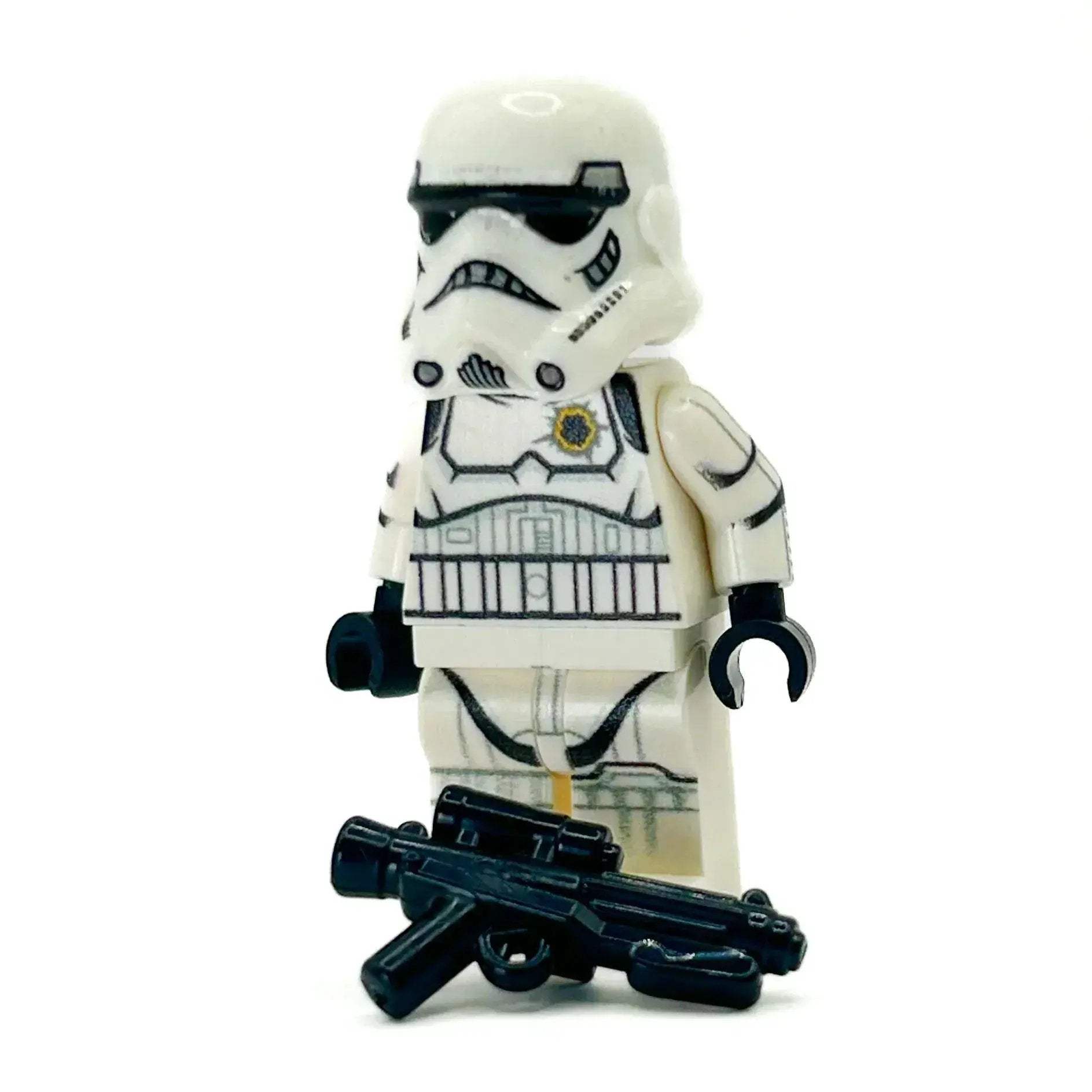 Custom Printed Stormtrooper Figure With BrickArms Blaster - ToylandEU