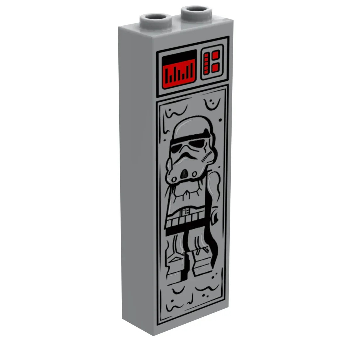 Stormtrooper In Carbonite Lego Brick Custom Printed Authentic - ToylandEU