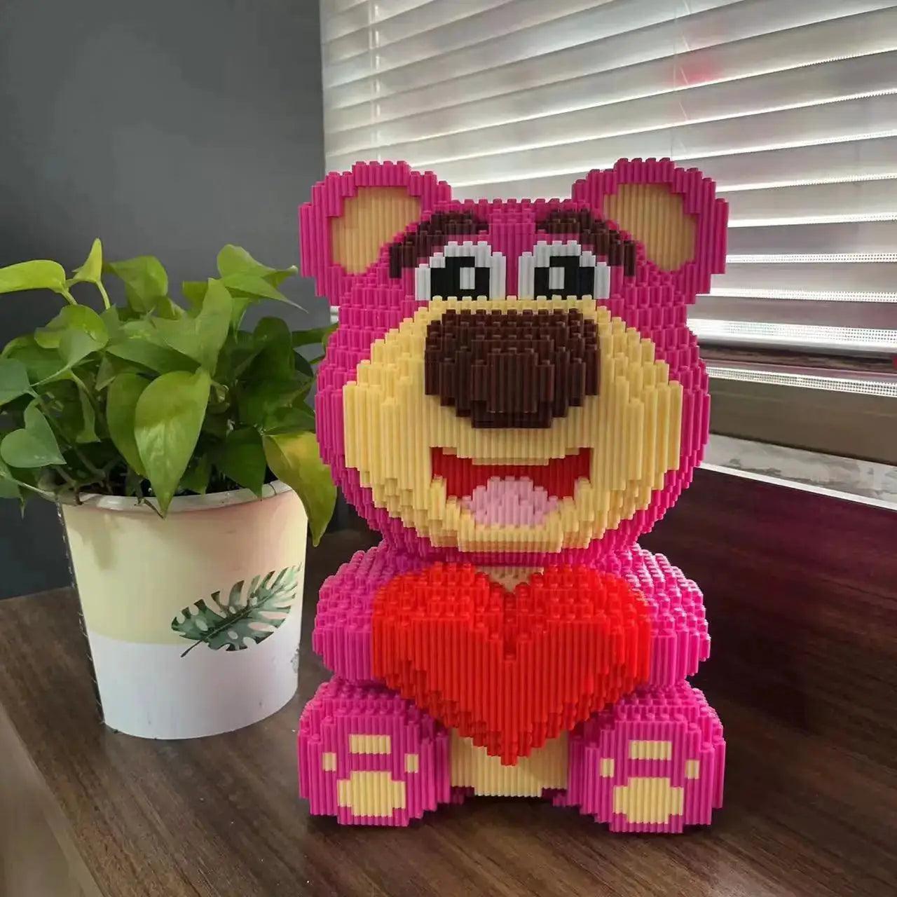  Strawberry Bear Building Blocks Extra Large Lego Compatible -  ToylandEU™
