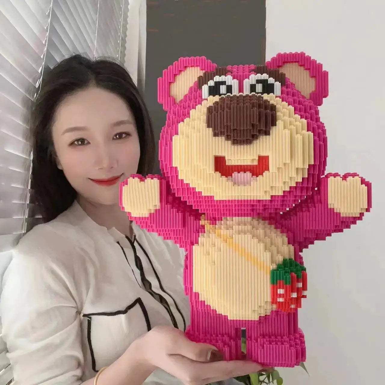  Strawberry Bear Building Blocks Extra Large Lego Compatible -  ToylandEU™