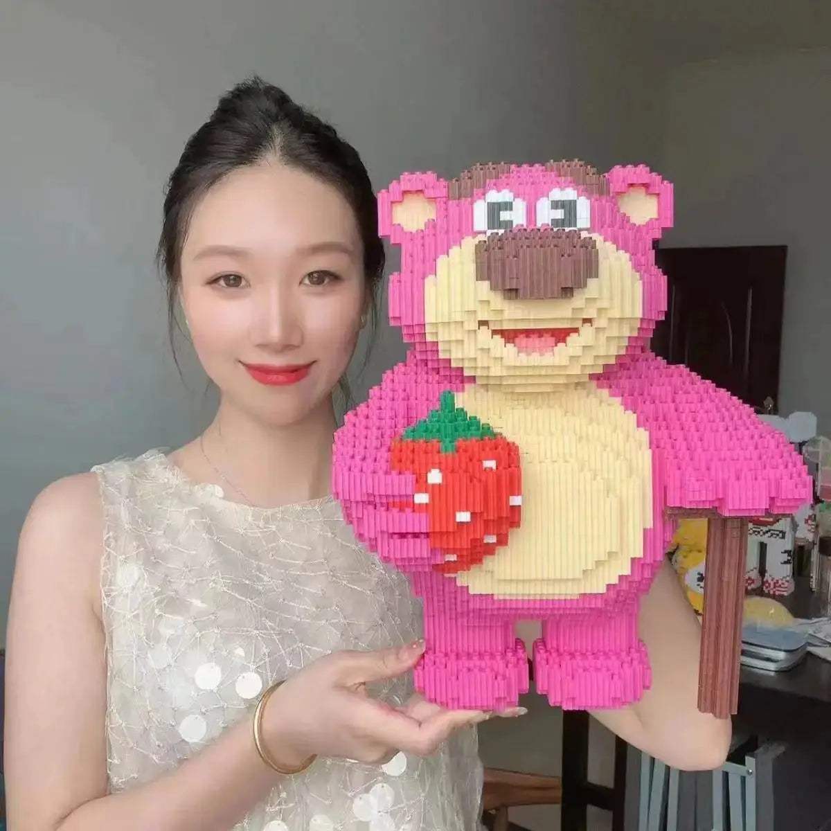  Strawberry Bear Building Blocks Extra Large Lego Compatible -  ToylandEU™