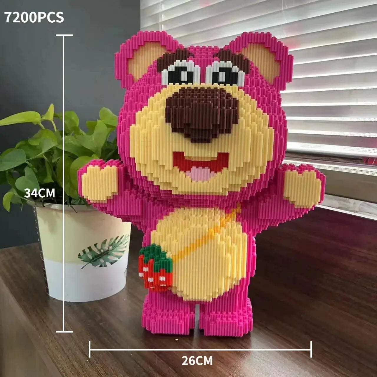  Strawberry Bear Building Blocks Extra Large Lego Compatible -  ToylandEU™