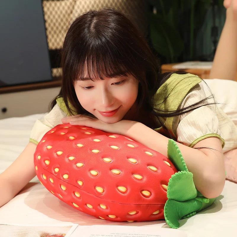  Strawberry Plush Pillow | 35 Cm PP Cotton | Toylandeu 