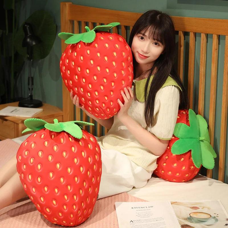  Strawberry Plush Pillow | 35 Cm PP Cotton | Toylandeu 