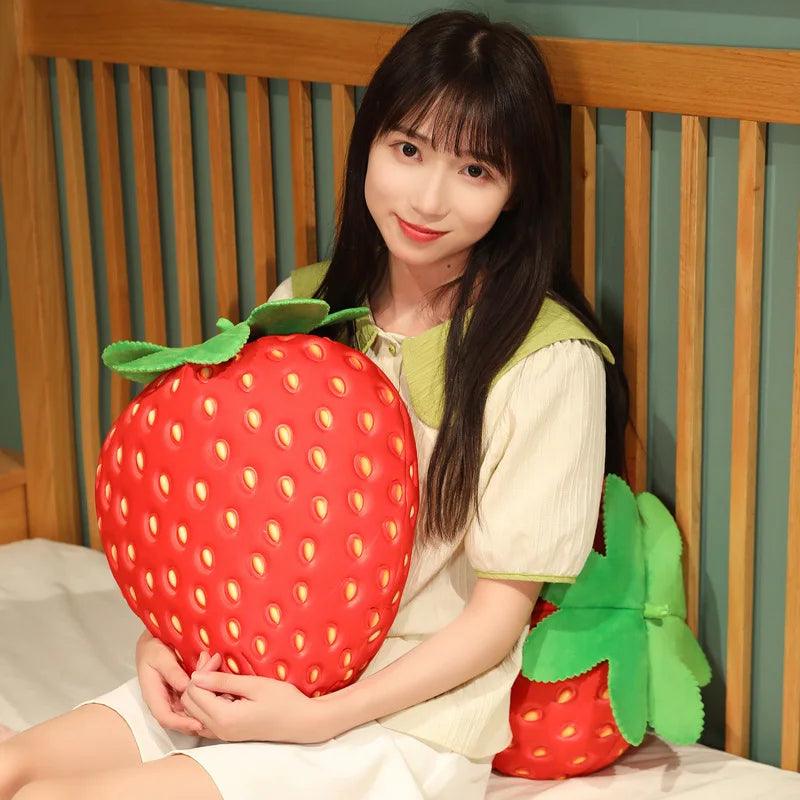  Strawberry Plush Pillow | 35 Cm PP Cotton | Toylandeu 