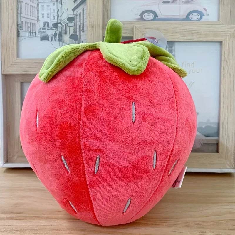 Strawberry Plush Pillow Cute Fruit Stuffed Cushion Toy - ToylandEU