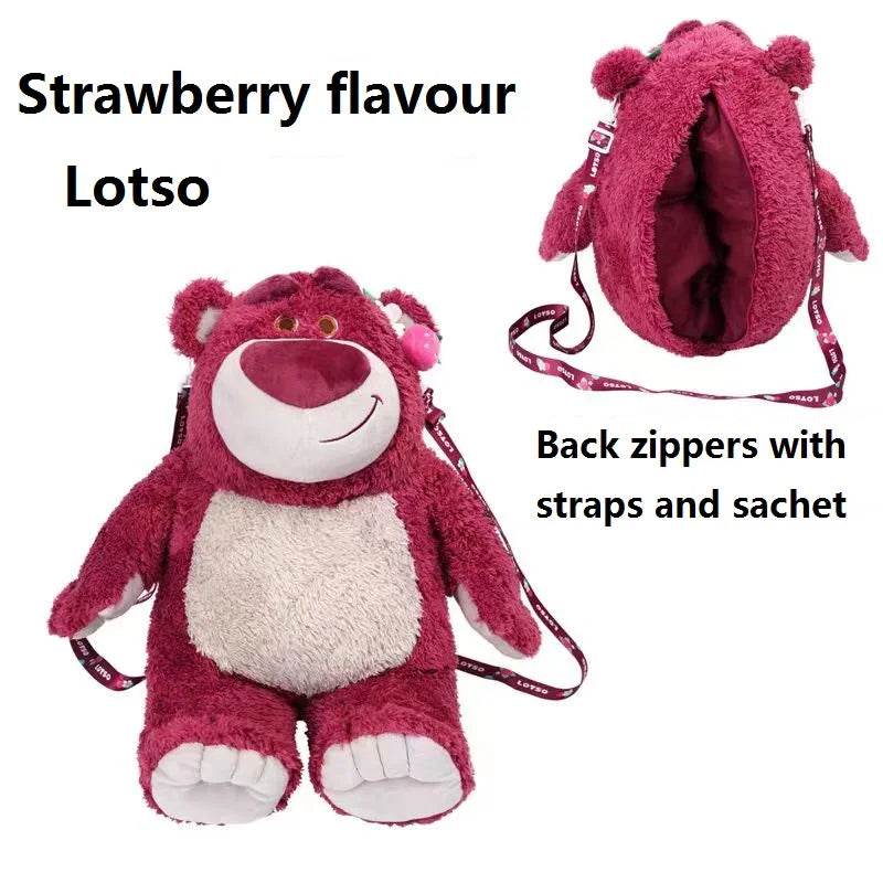 Strawberry-Scented Lotso Bear Crossbody Plush Bag - Toy Story 4 - ToylandEU