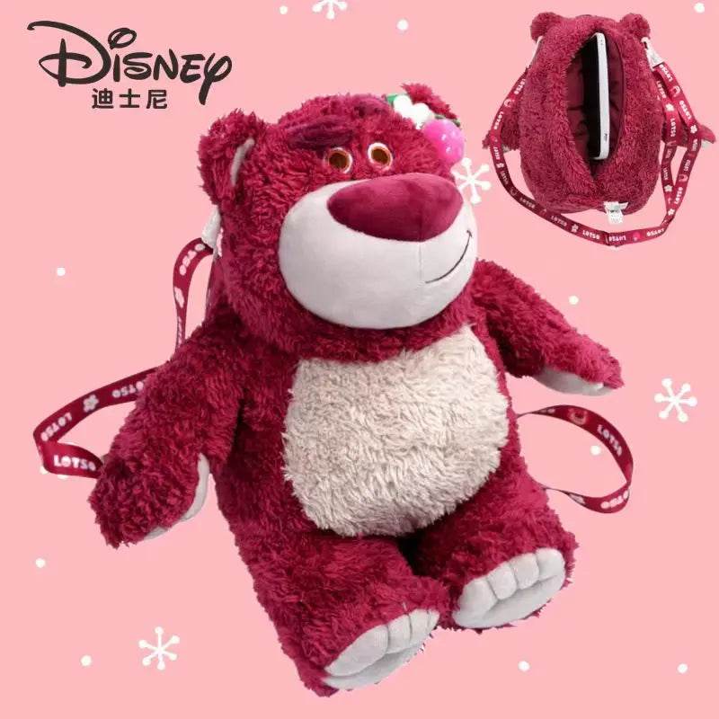 Strawberry-Scented Lotso Bear Crossbody Plush Bag - Toy Story 4 - ToylandEU