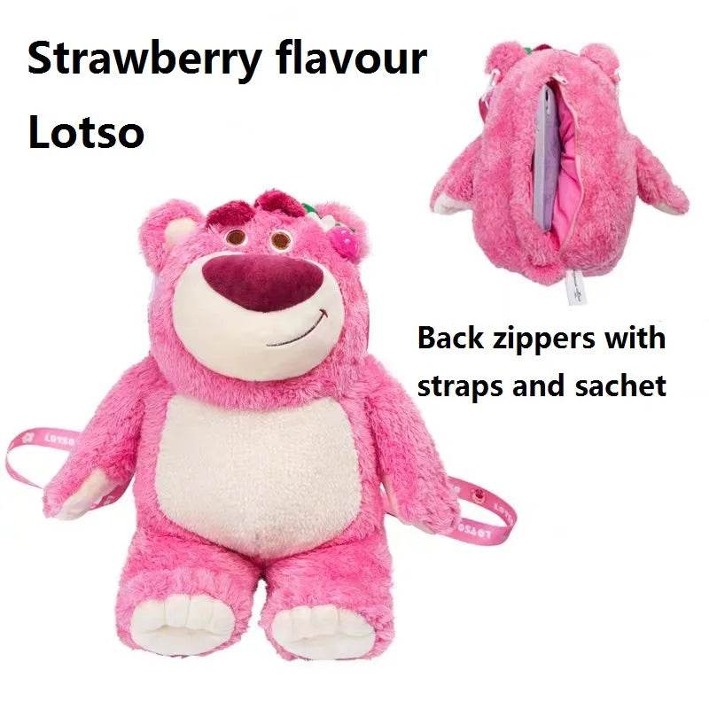 Strawberry-Scented Lotso Bear Crossbody Plush Bag Toy Story