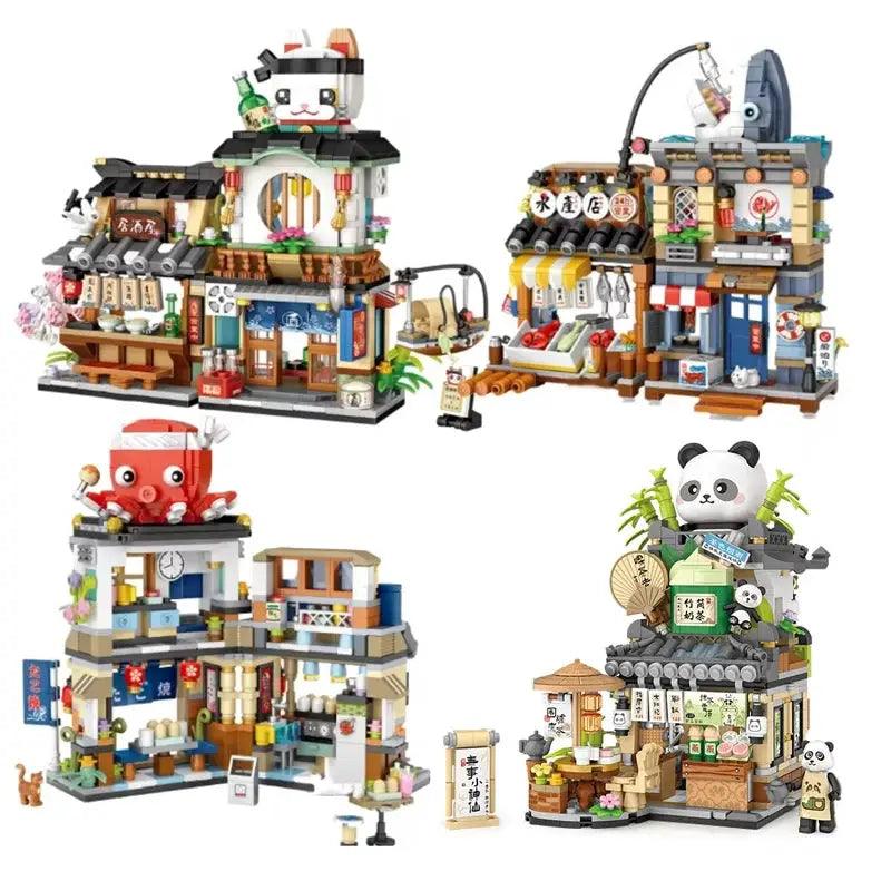  Street View Building Blocks City Shops Creative -  ToylandEU™