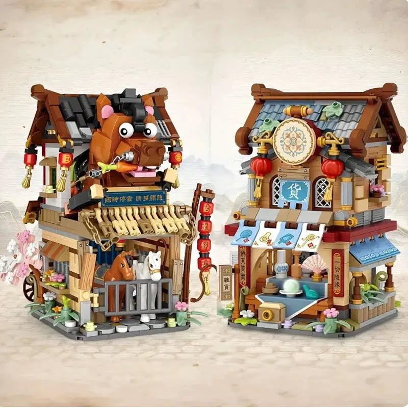  Street View Building Blocks City Shops Creative -  ToylandEU™