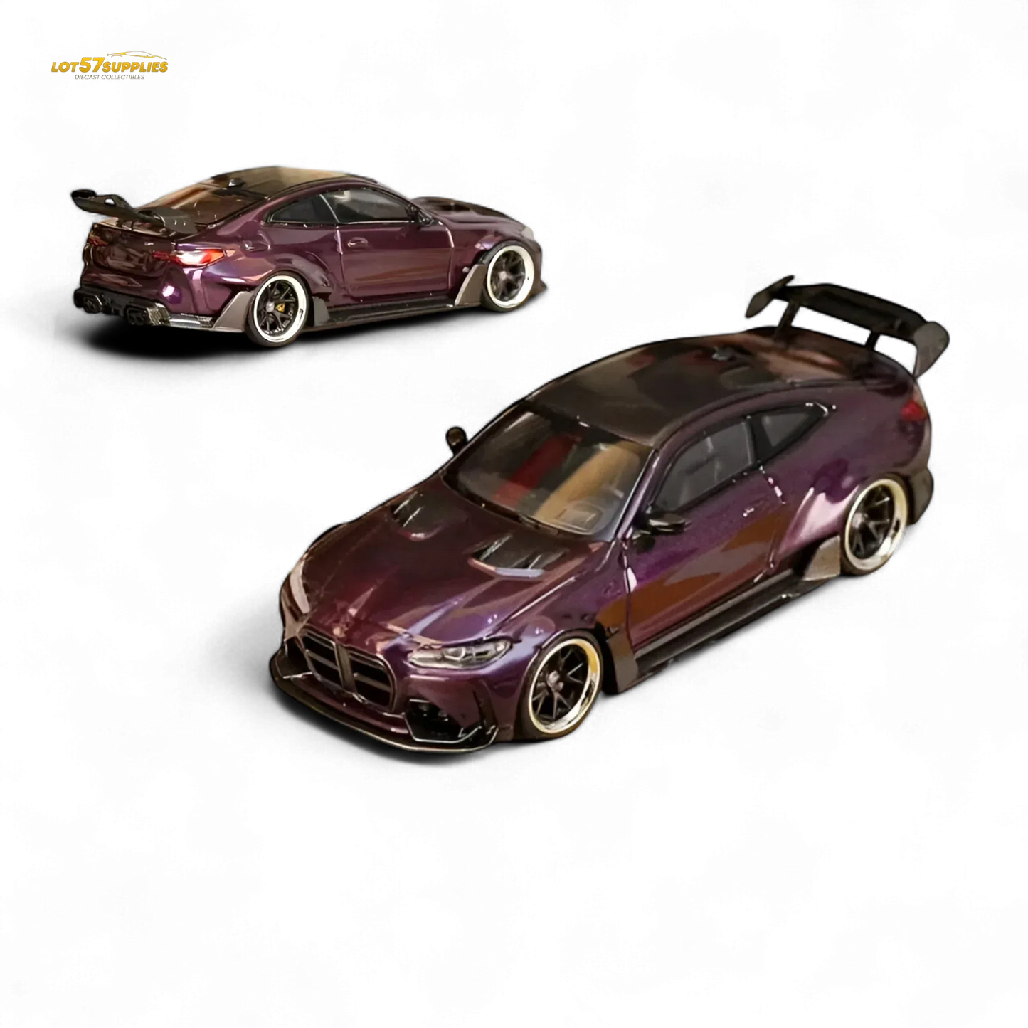 Street Weapon BMW M4 G82 Widebody Dark Purple 1:64 - ToylandEU
