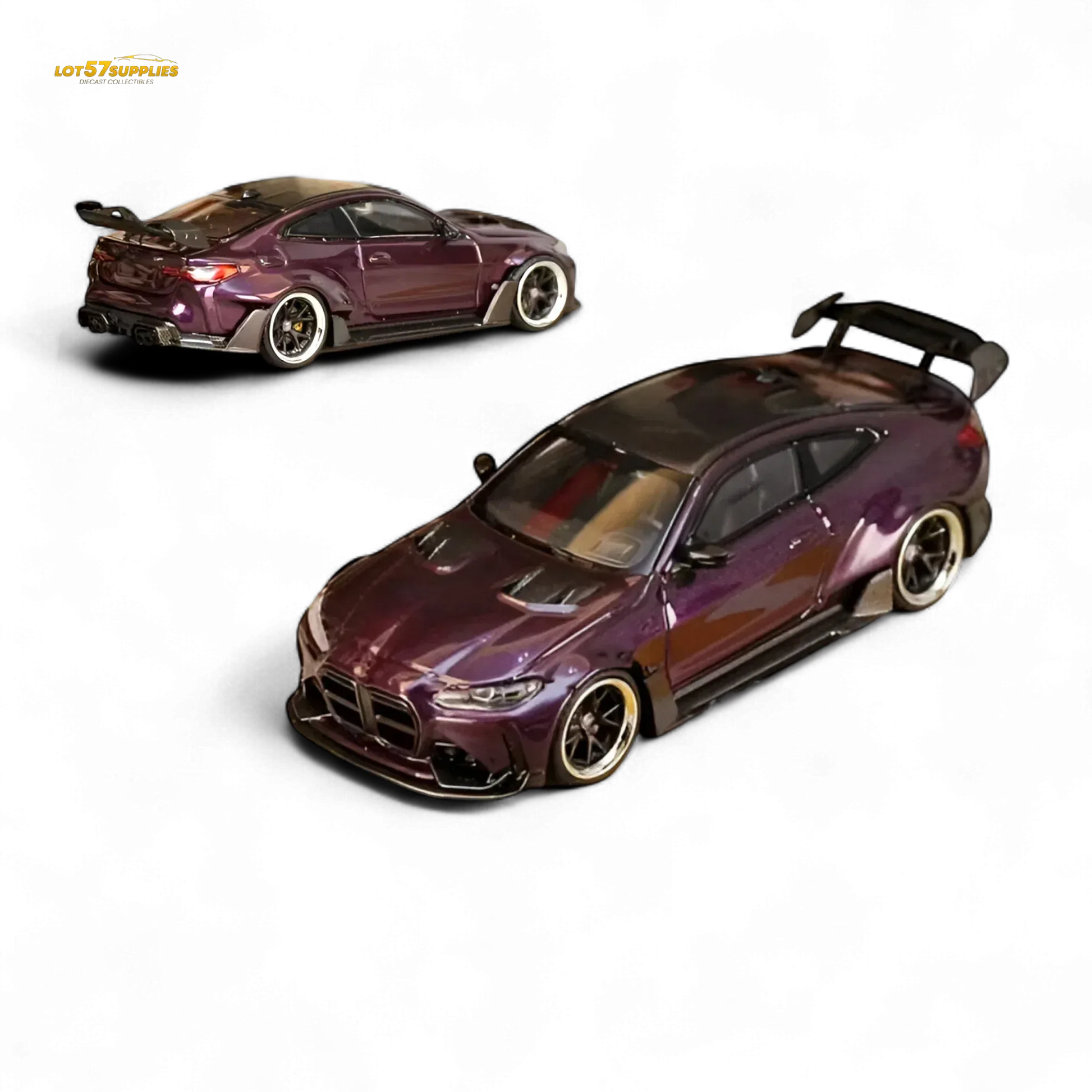 Street Weapon BMW M4 G82 Widebody Dark Purple 1:64 - ToylandEU