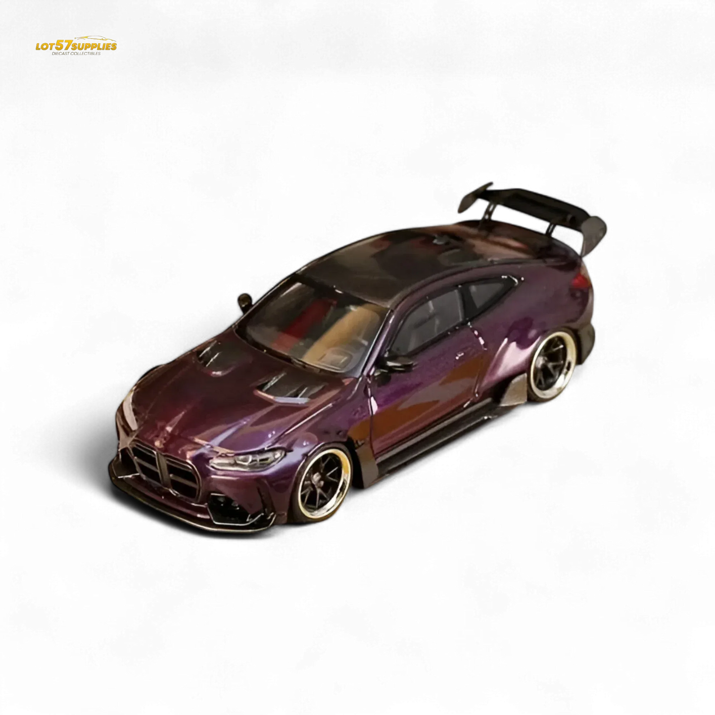 Street Weapon BMW M4 G82 Widebody Dark Purple 1:64 - ToylandEU