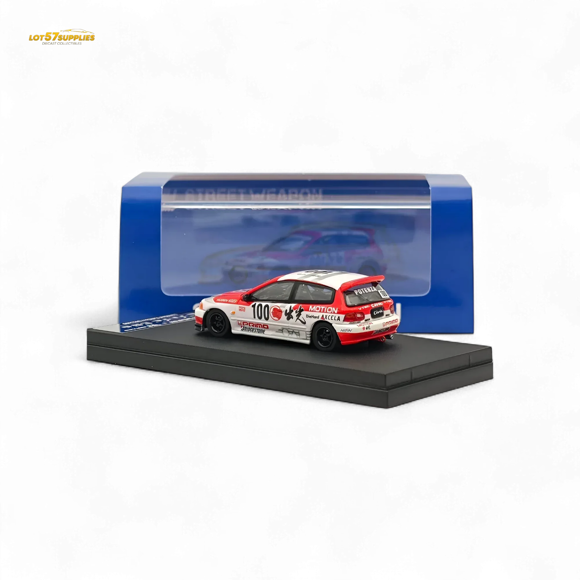 Street Weapon Honda Civic EG6 Idemitsu Street Edition 1:64 - ToylandEU