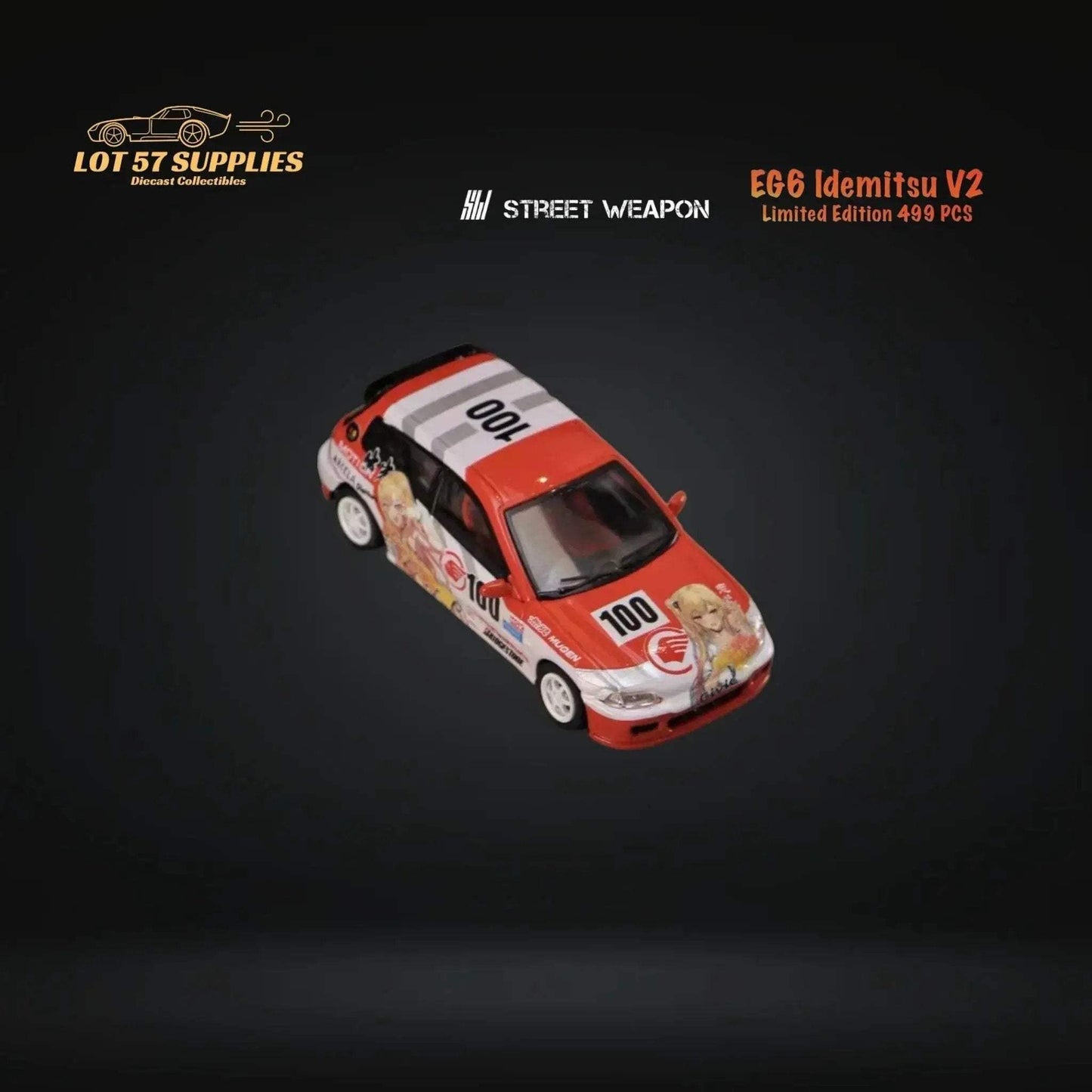Street Weapon Honda Civic EG6 Idemitsu V2 1:64 - ToylandEU