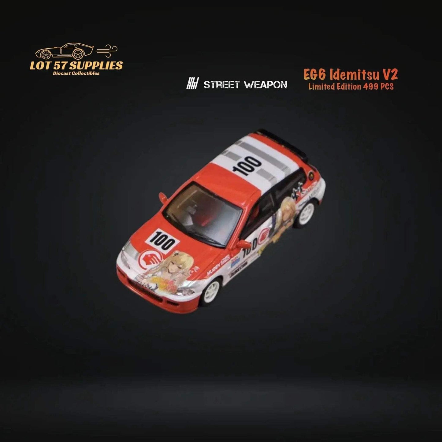 Street Weapon Honda Civic EG6 Idemitsu V2 1:64 - ToylandEU