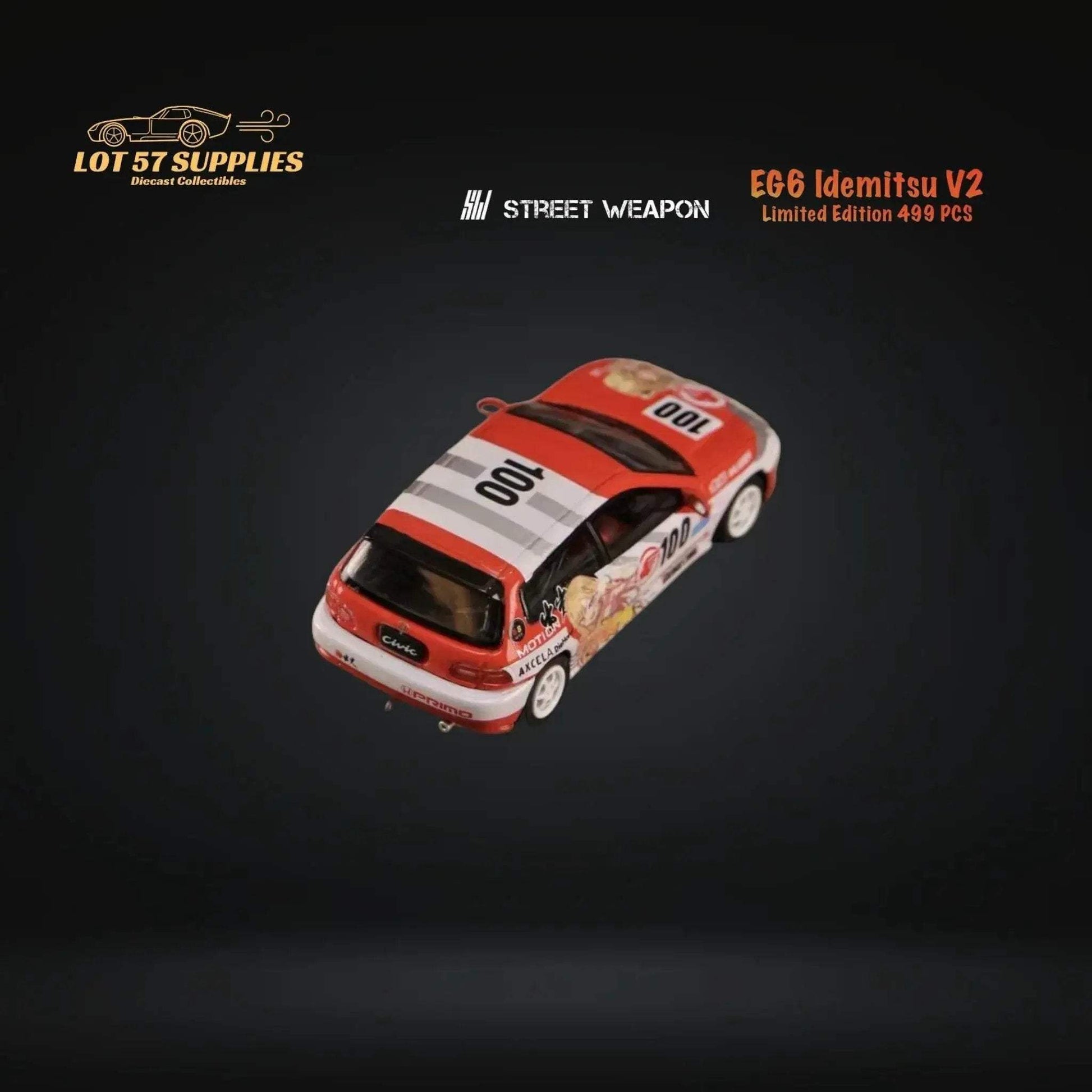Street Weapon Honda Civic EG6 Idemitsu V2 1:64 - ToylandEU