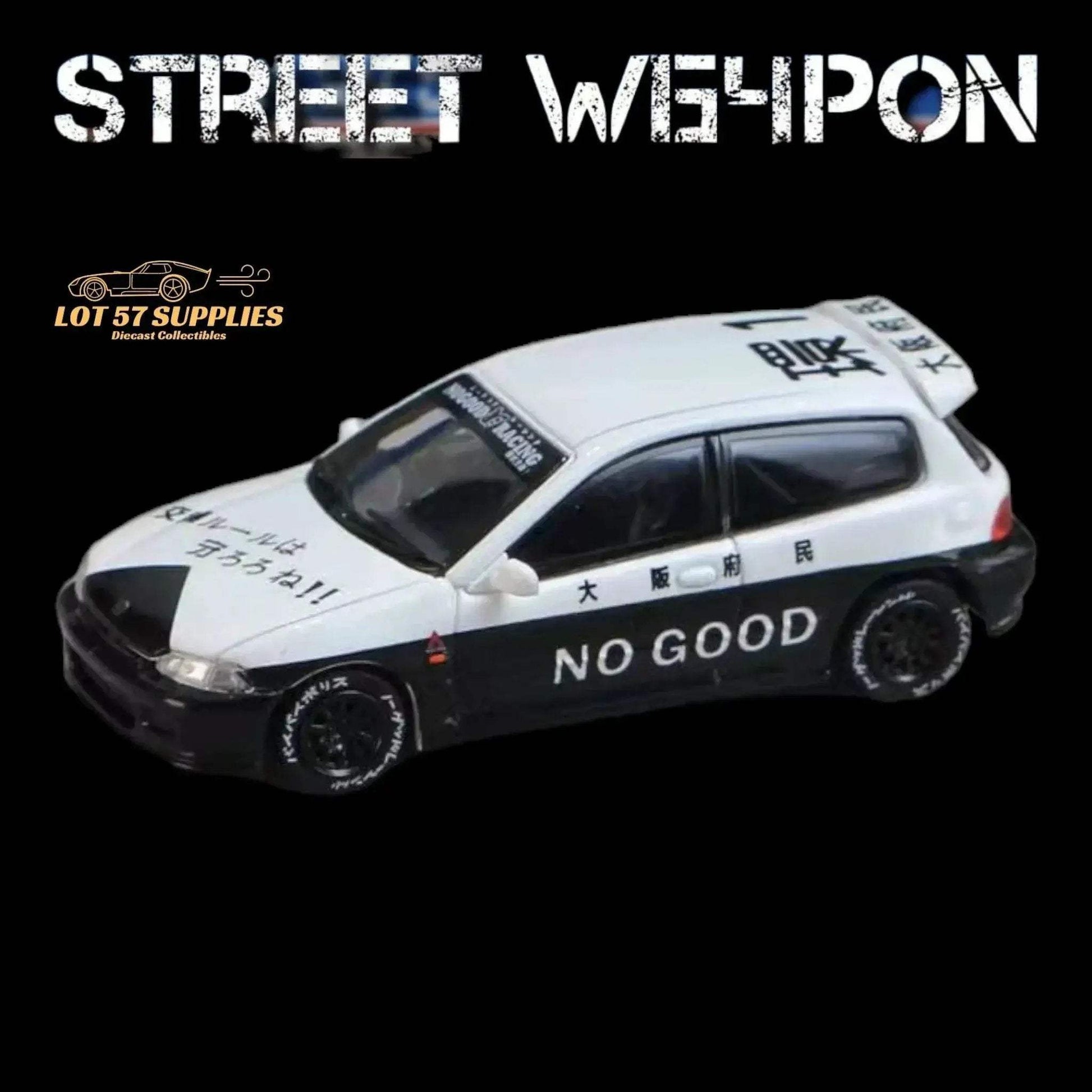 Street Weapon Honda Civic EG6 OSAKA JDM Police livery Car 1:64 - ToylandEU