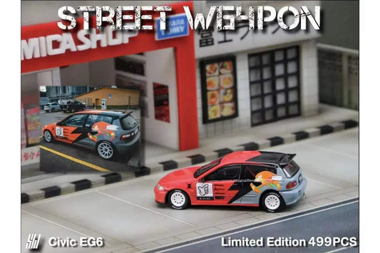  Street Weapon Honda Civic EG6 Sonic livery 1:64 -  ToylandEU™