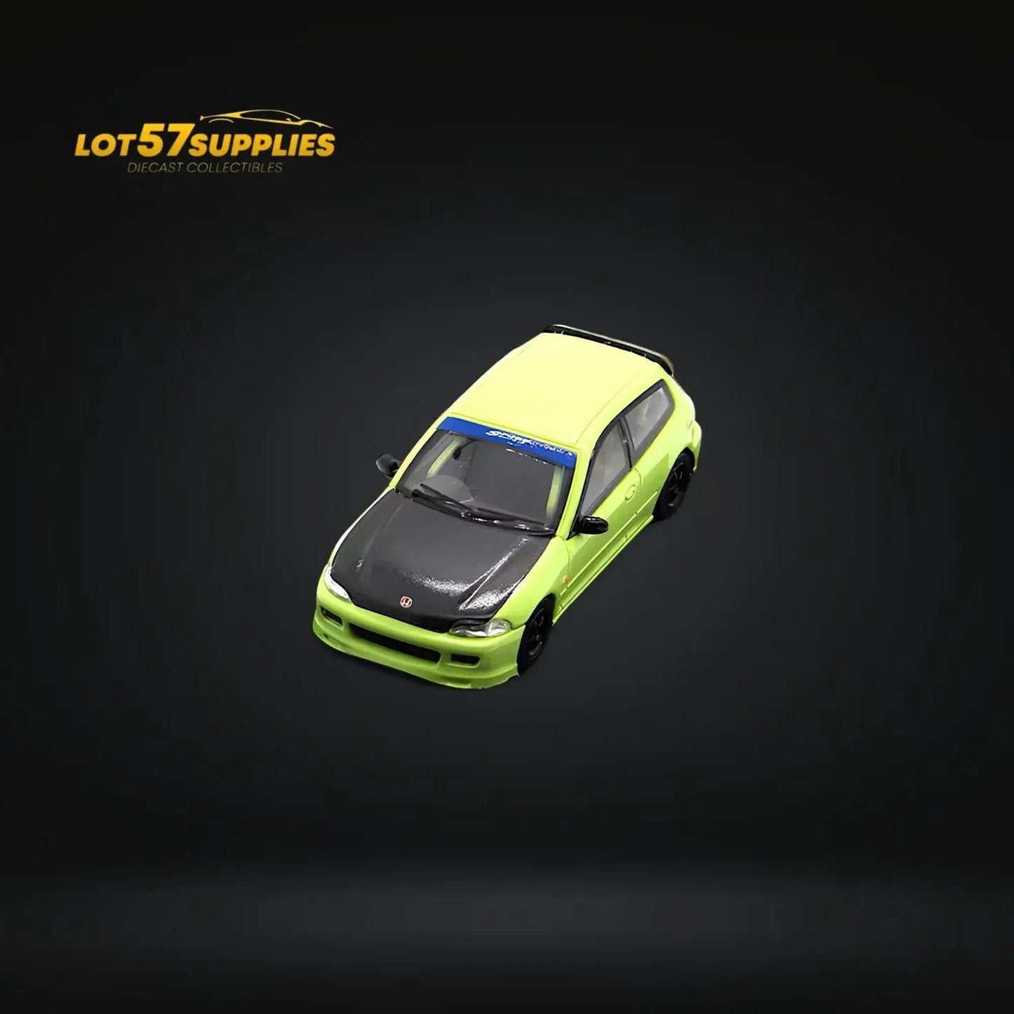 Street Weapon Honda Civic EG6 Thailand Modification Exhibition Spoon Green Livery 1:64 Limited to 400 Pcs - ToylandEU