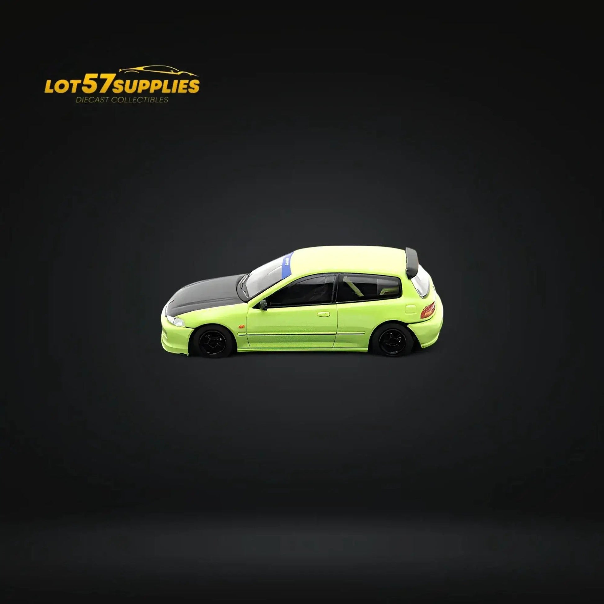 Street Weapon Honda Civic EG6 Thailand Modification Exhibition Spoon Green Livery 1:64 Limited to 400 Pcs - ToylandEU