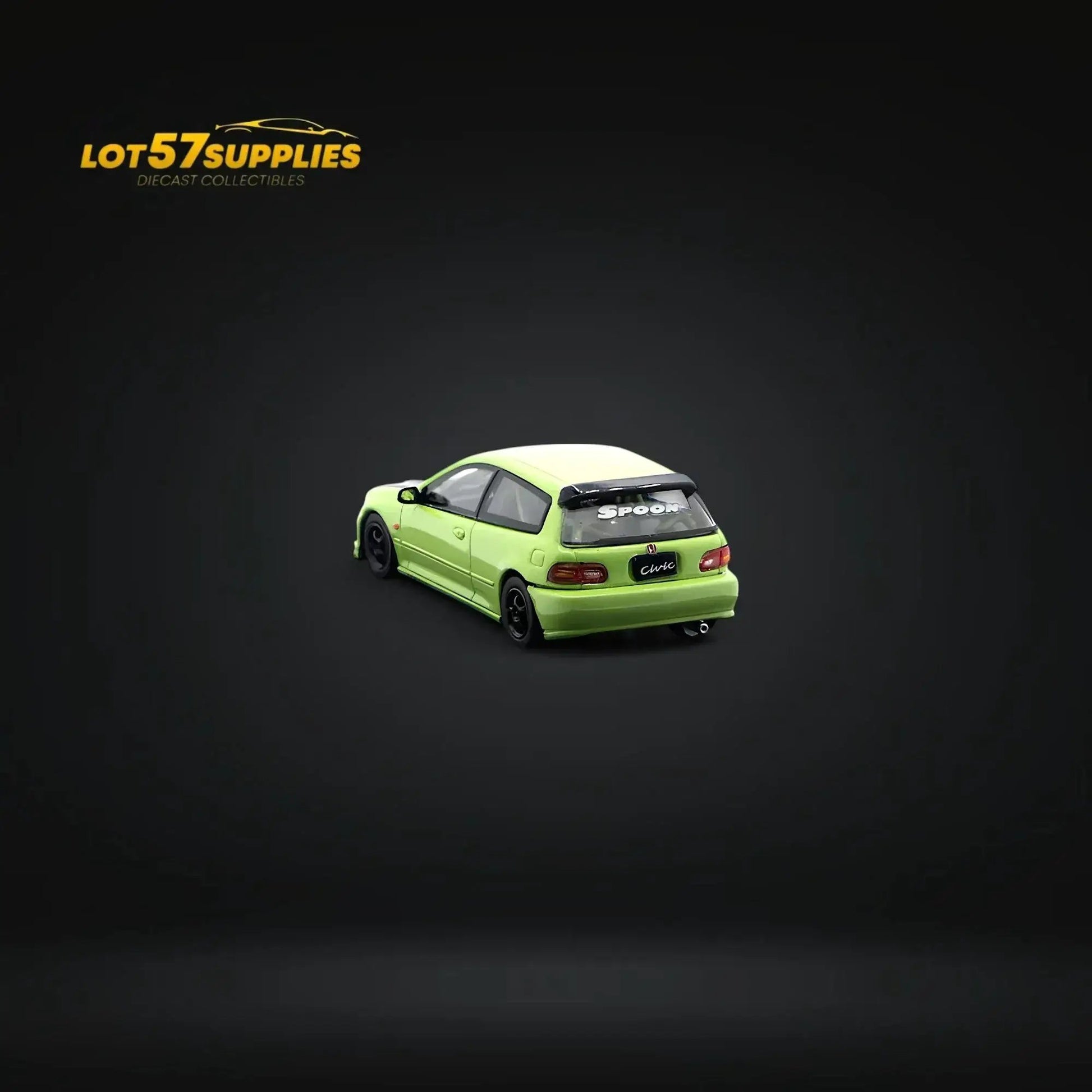 Street Weapon Honda Civic EG6 Thailand Modification Exhibition Spoon Green Livery 1:64 Limited to 400 Pcs - ToylandEU
