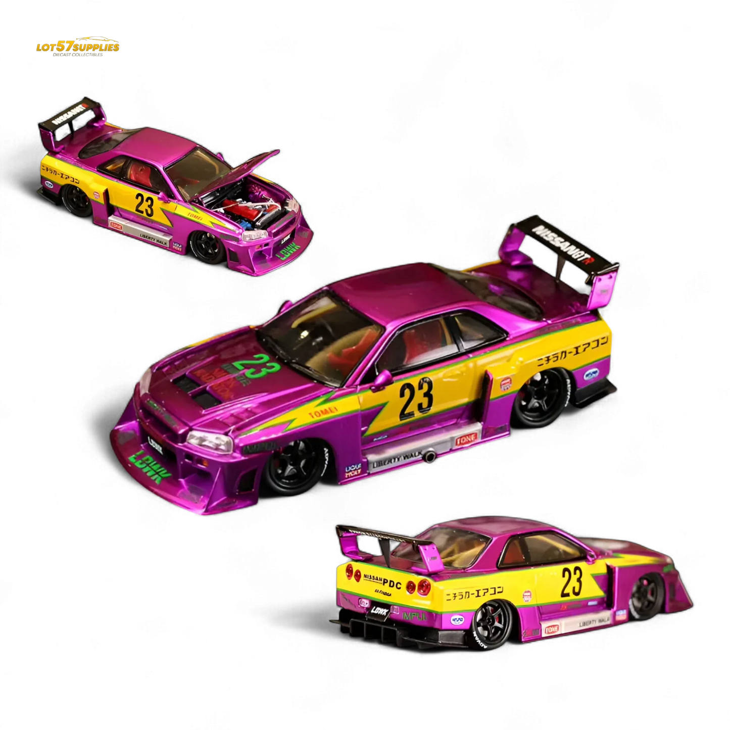Street Weapon LBWK ER34 Chromed Purple Special Edition 1:64 - ToylandEU