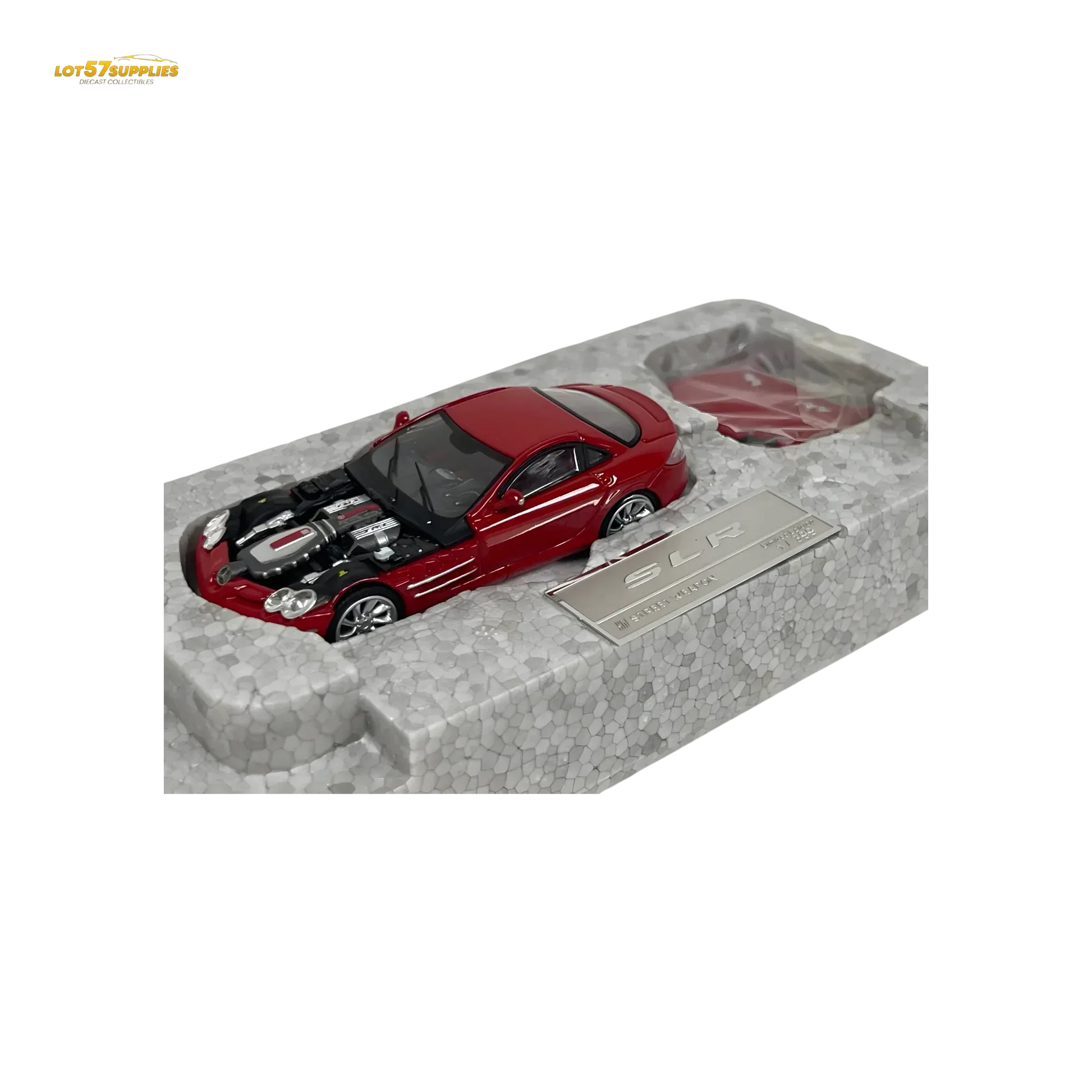 Street Weapon Mercedes Benz McLaren SLR in Red With Detachable Hood 1:64 - ToylandEU