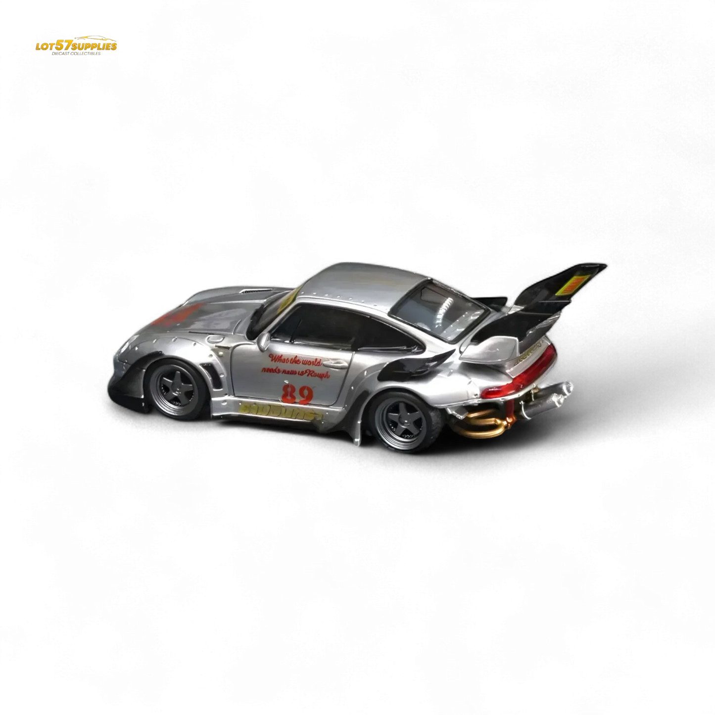 Street Weapon Porsche RWB 993 Double Exhaust Heavenly Livery Higher Tail 1:64 - ToylandEU