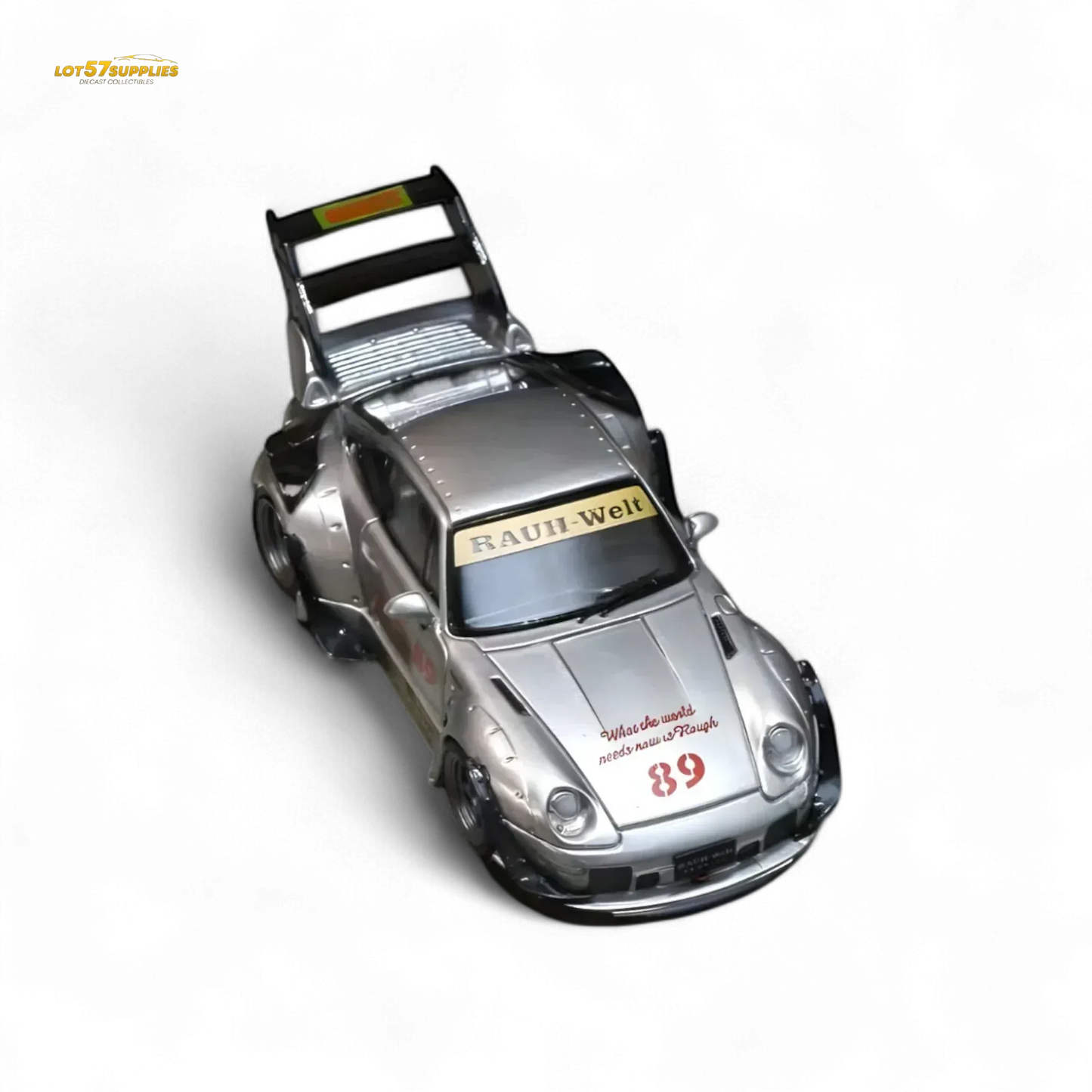 Street Weapon Porsche RWB 993 Double Exhaust Heavenly Livery Higher Tail 1:64 - ToylandEU
