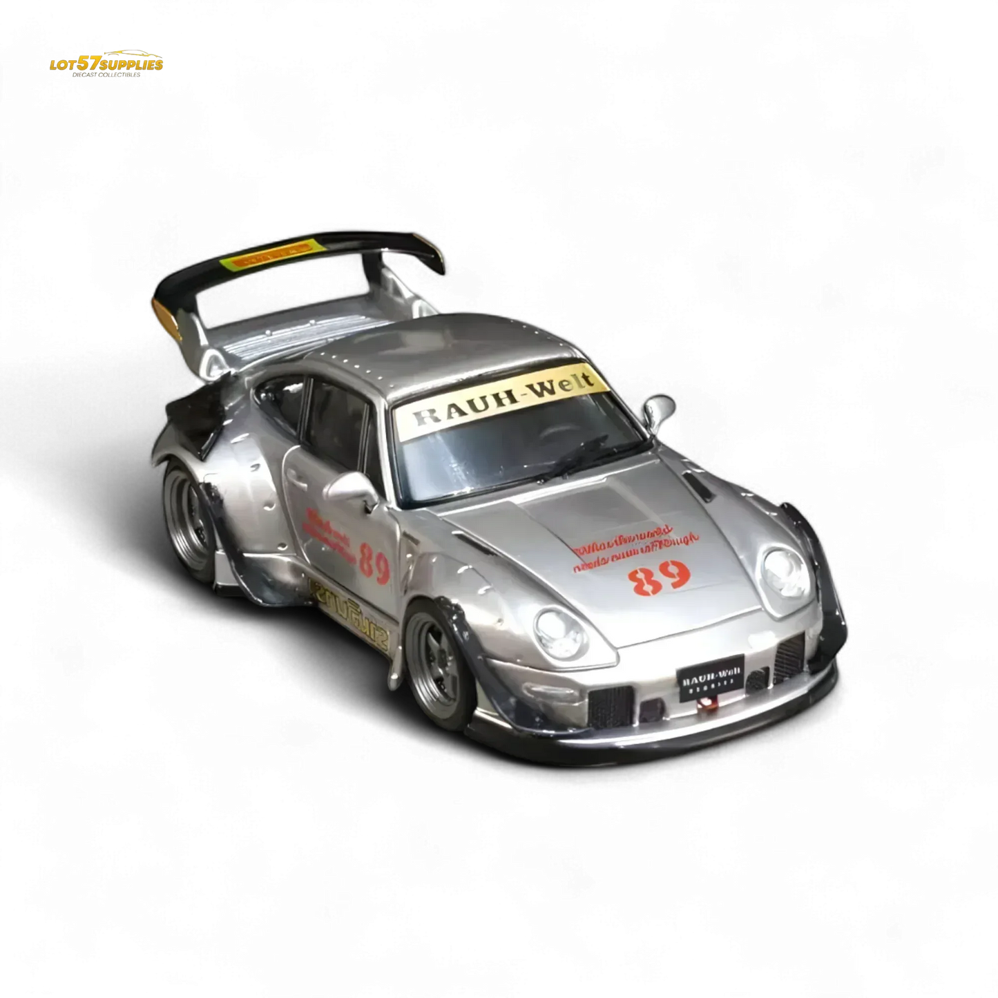 Street Weapon Porsche RWB 993 Double Exhaust Heavenly Livery Lower Tail 1:64 - ToylandEU