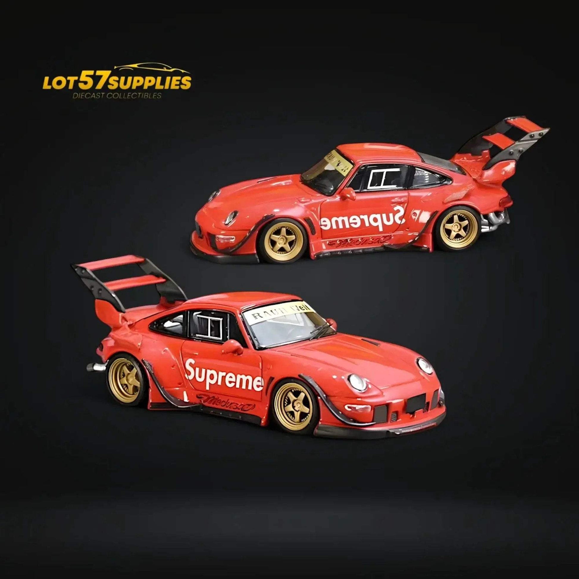 Street Weapon Porsche RWB 993 High Wing Diecast 1:64 Limited - ToylandEU