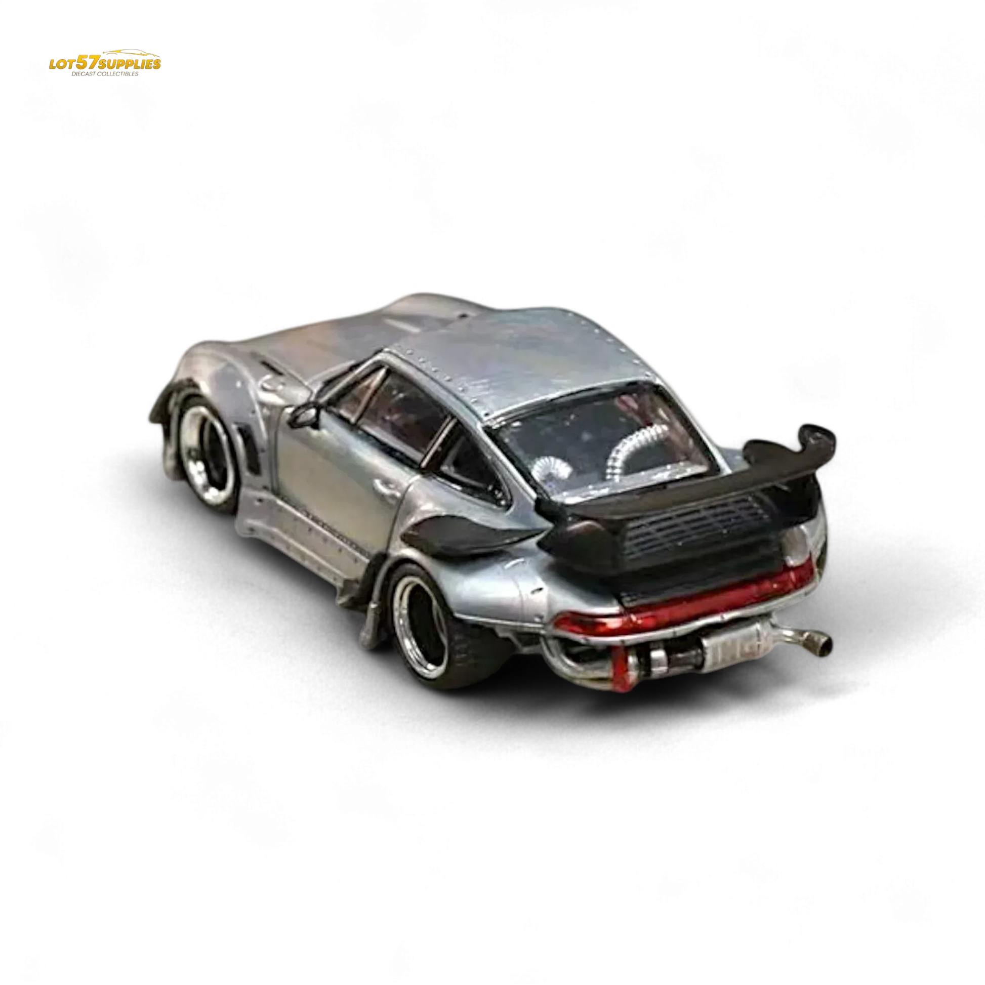 Street Weapon Porsche RWB 993 Raw Varnish Color Low Wing 1:64 - ToylandEU