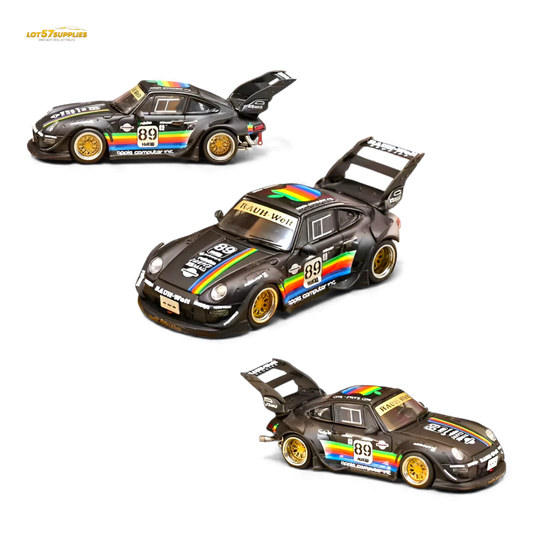  Diecast RWB 993 1 To 64 UltraMatte Black Apple Livery -  ToylandEU™