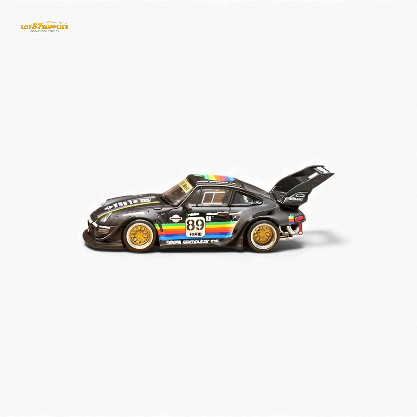 Diecast RWB 993 1 To 64 UltraMatteBlack Apple Livery - ToylandEU