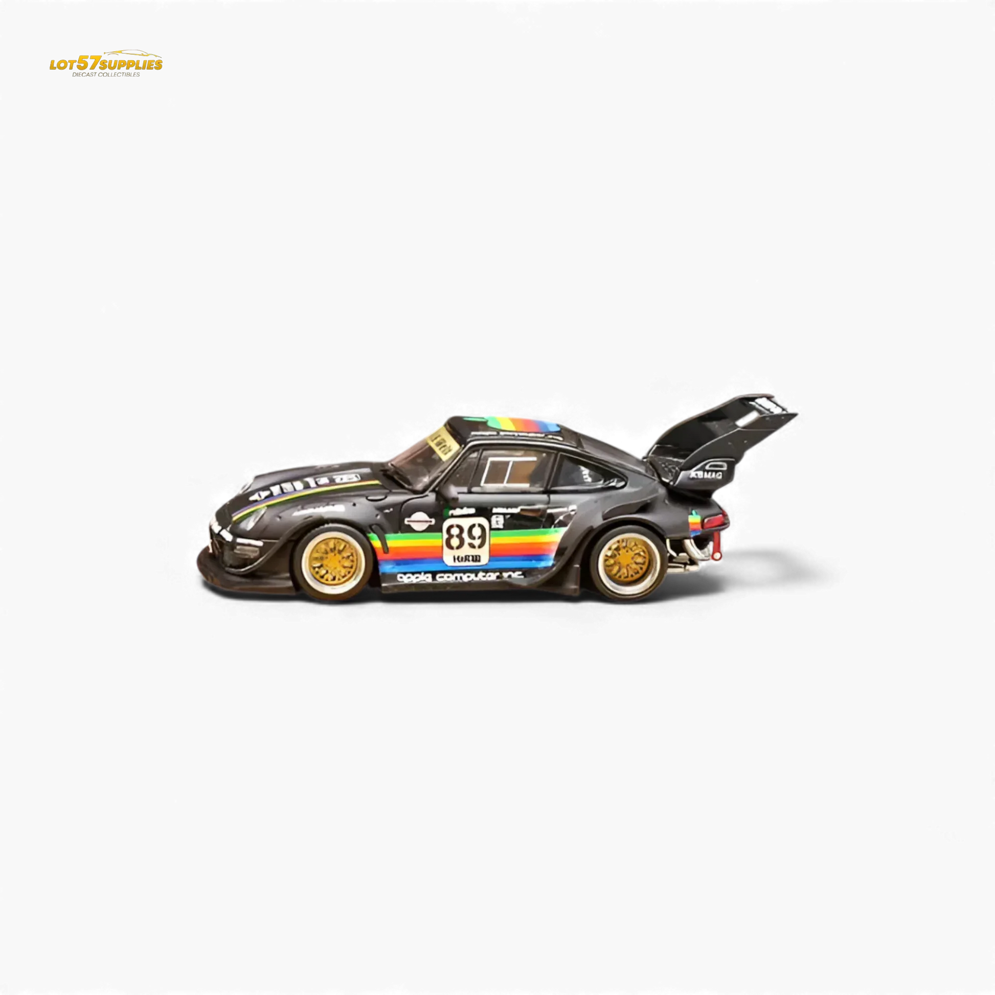 Diecast RWB 993 1 To 64 UltraMatteBlack Apple Livery - ToylandEU