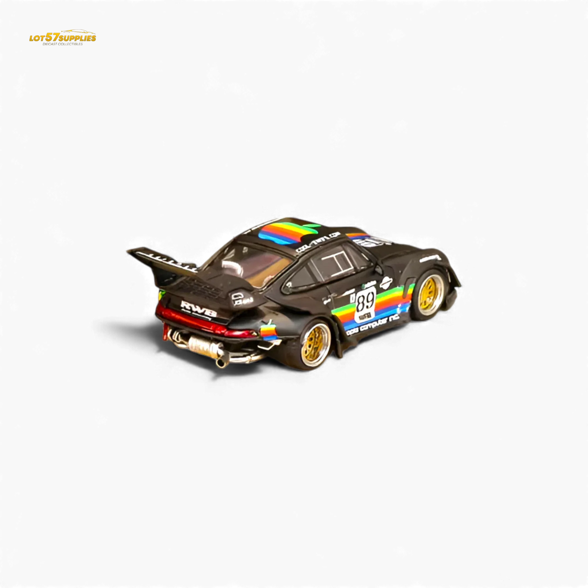Diecast RWB 993 1 To 64 UltraMatteBlack Apple Livery - ToylandEU