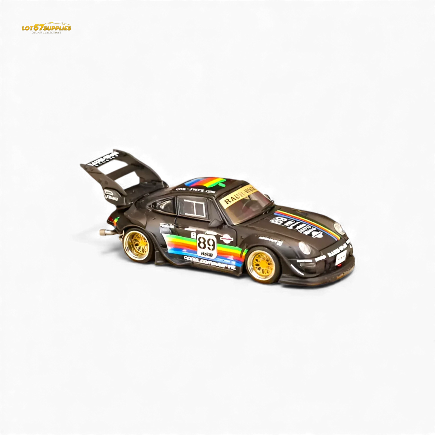 Diecast RWB 993 1 To 64 UltraMatteBlack Apple Livery - ToylandEU
