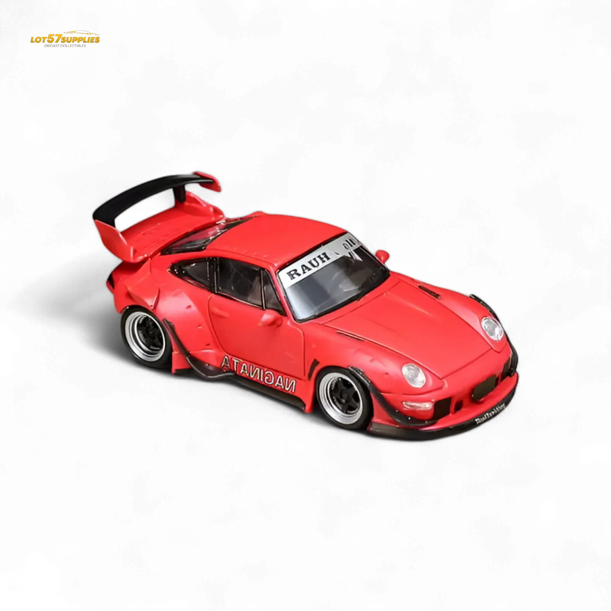 Street Weapon Porsche RWB 993 Naginata Red Livery Diecast - ToylandEU