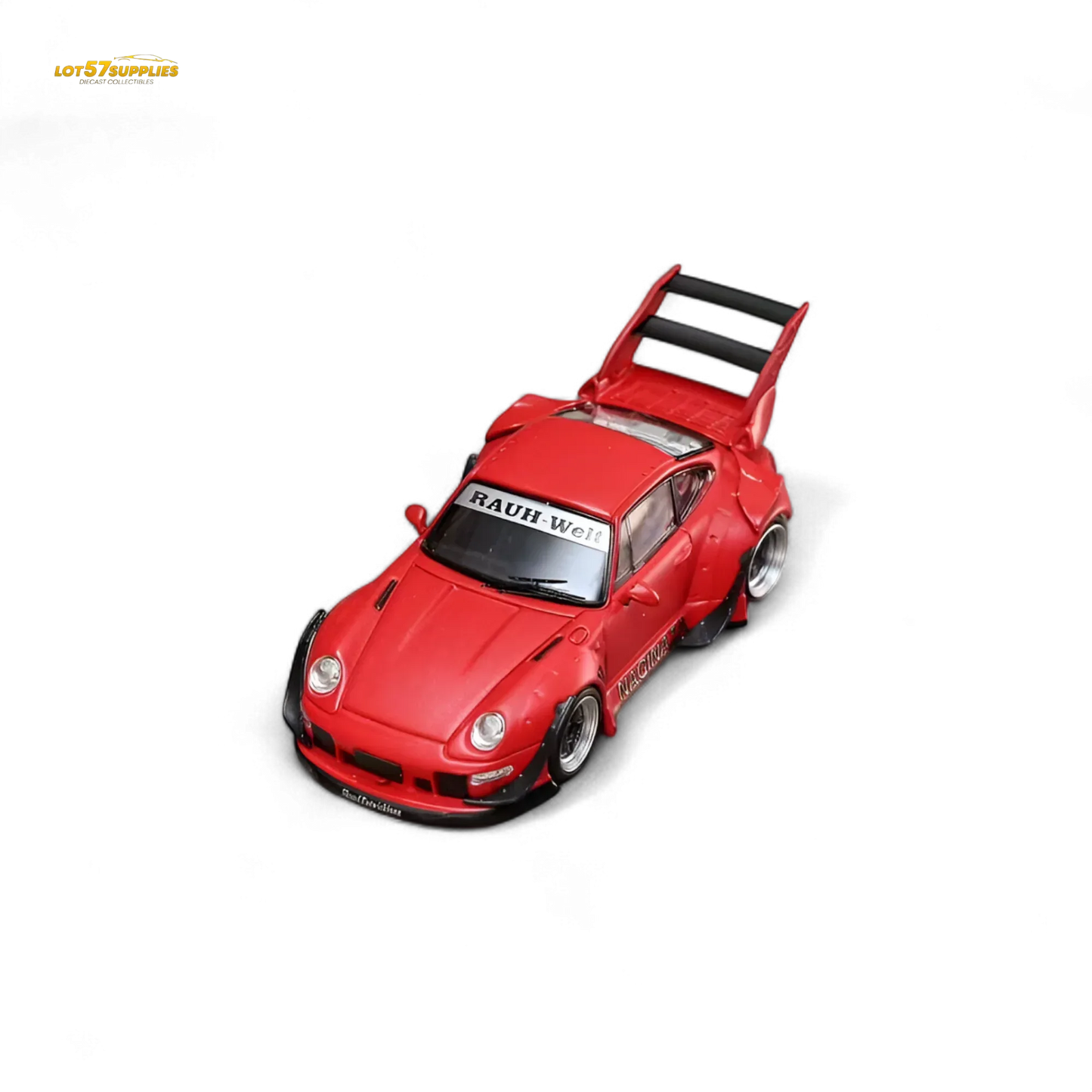 Porsche 993 RWB Diecast 1 64 Naginata Red Livery Preorder - ToylandEU