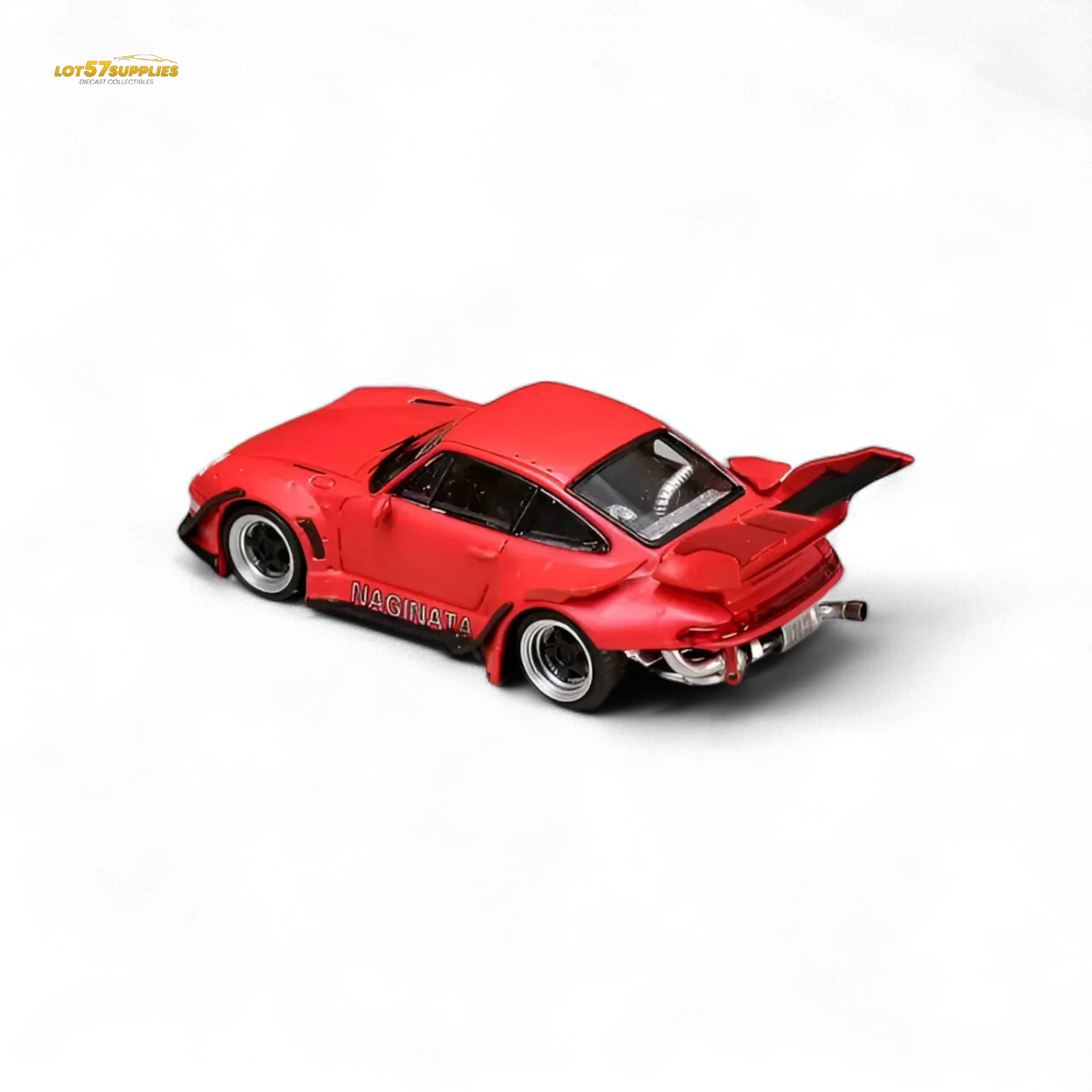 Porsche 993 RWB Diecast 1 64 Naginata Red Livery Preorder - ToylandEU