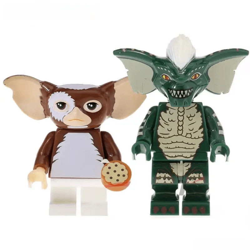 Stripe & Gizmo from Gremlins Mogwai Lego Minifigures Custom Toys - Minifigure Toys