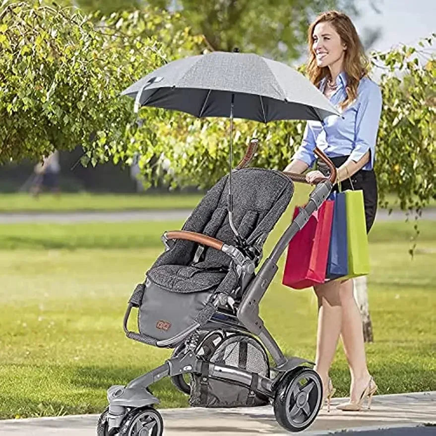 Stroller Umbrella 360 Degree Adjustable Sunshade UV Protection - ToylandEU