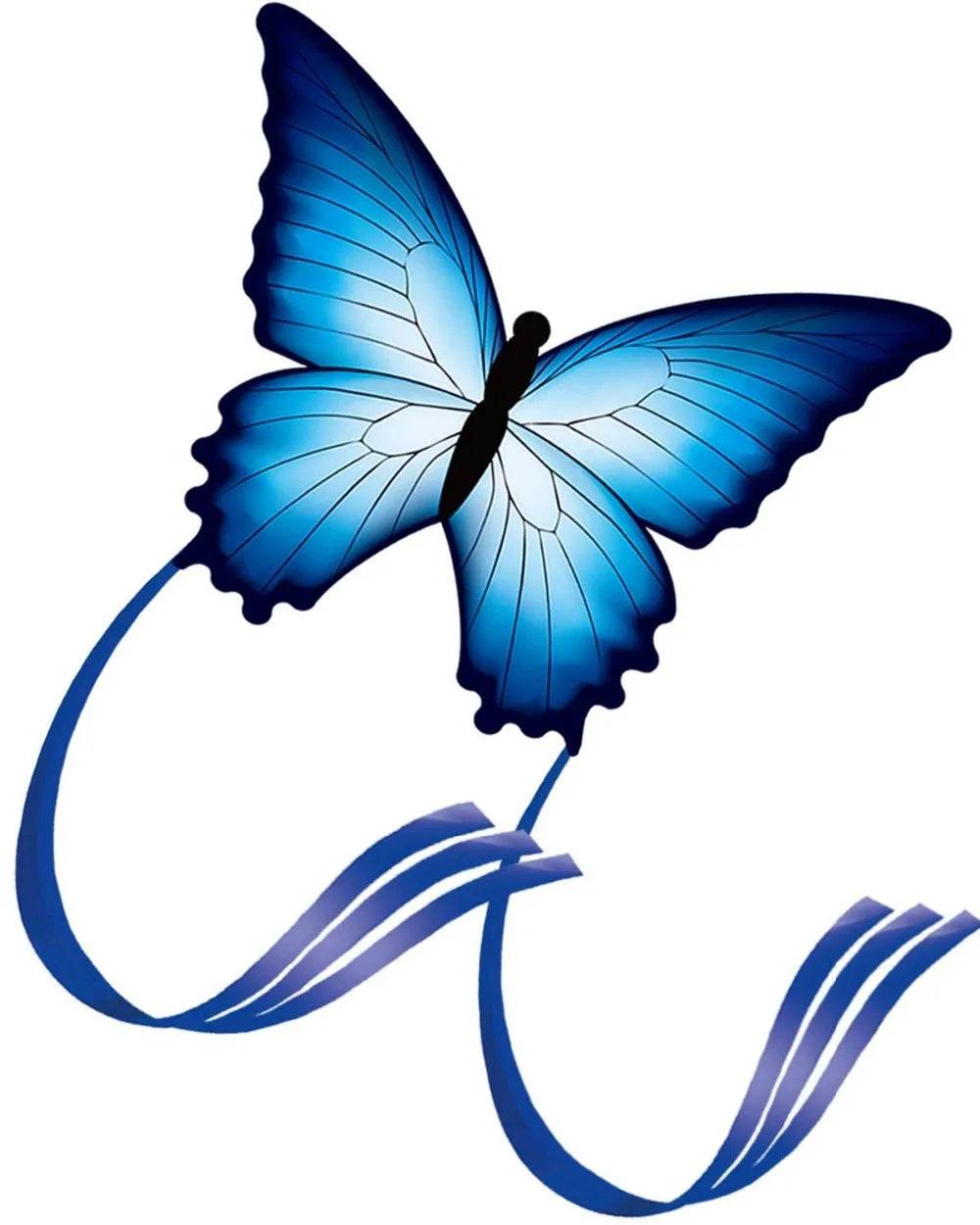 Strong Butterfly With Long Tail Huge Beginner Kites 55 Inch - ToylandEU