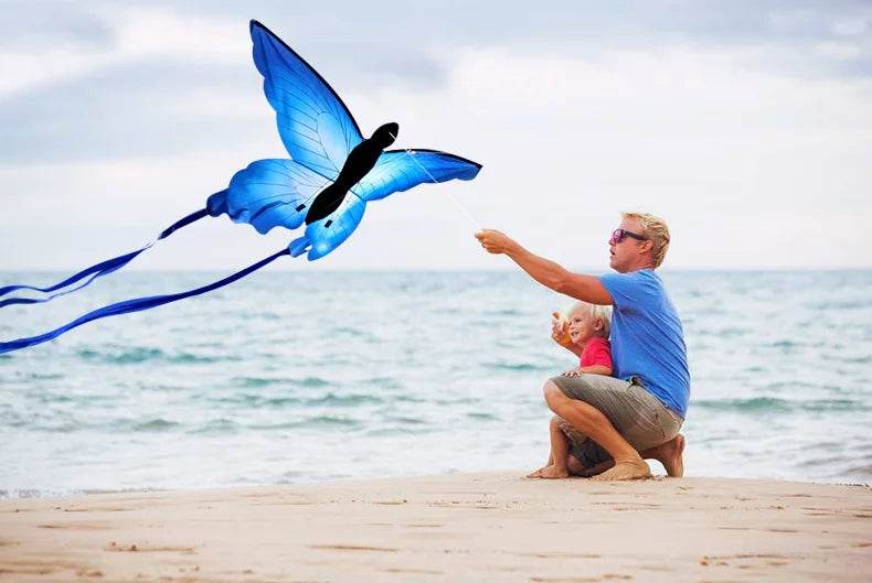 Strong Butterfly With Long Tail Huge Beginner Kites 55 Inch - ToylandEU