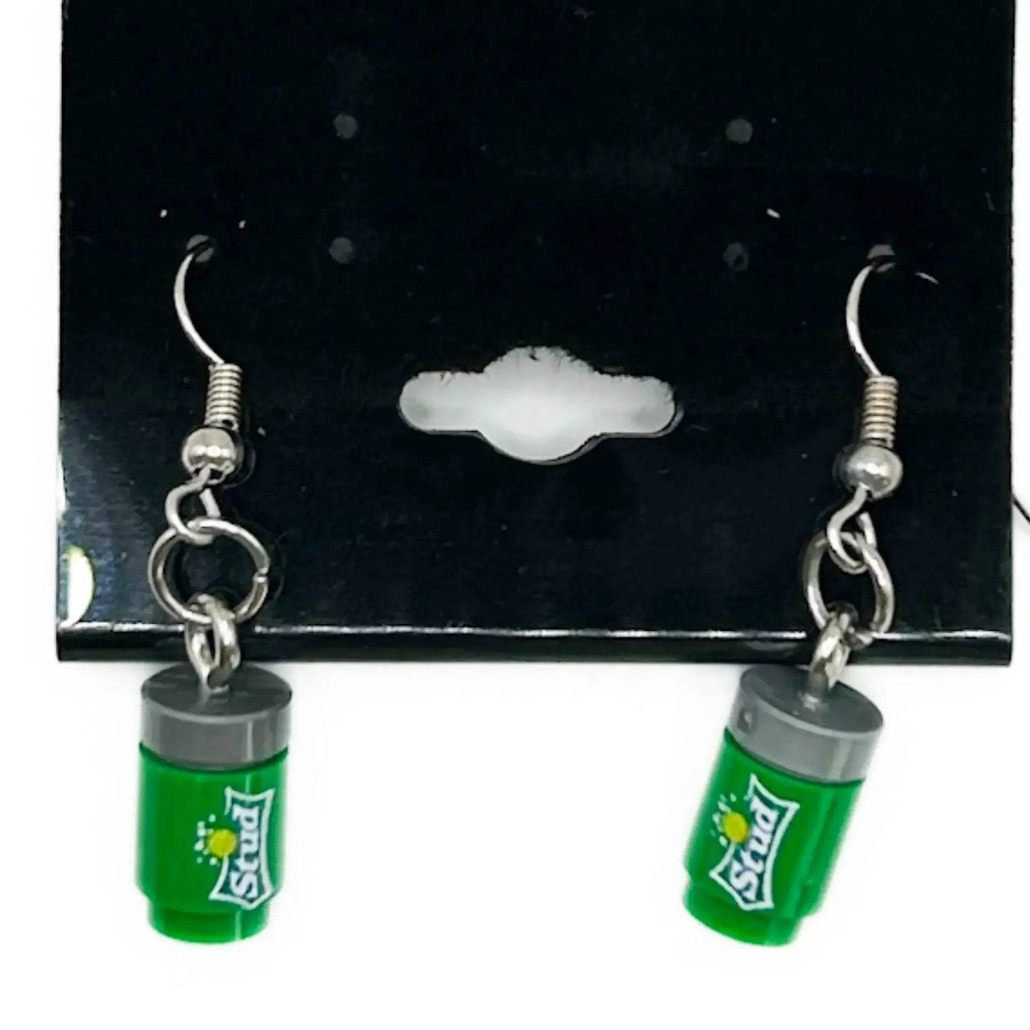 LEGO Stud Earrings Lemon Soda Color Authentic Bricks - ToylandEU