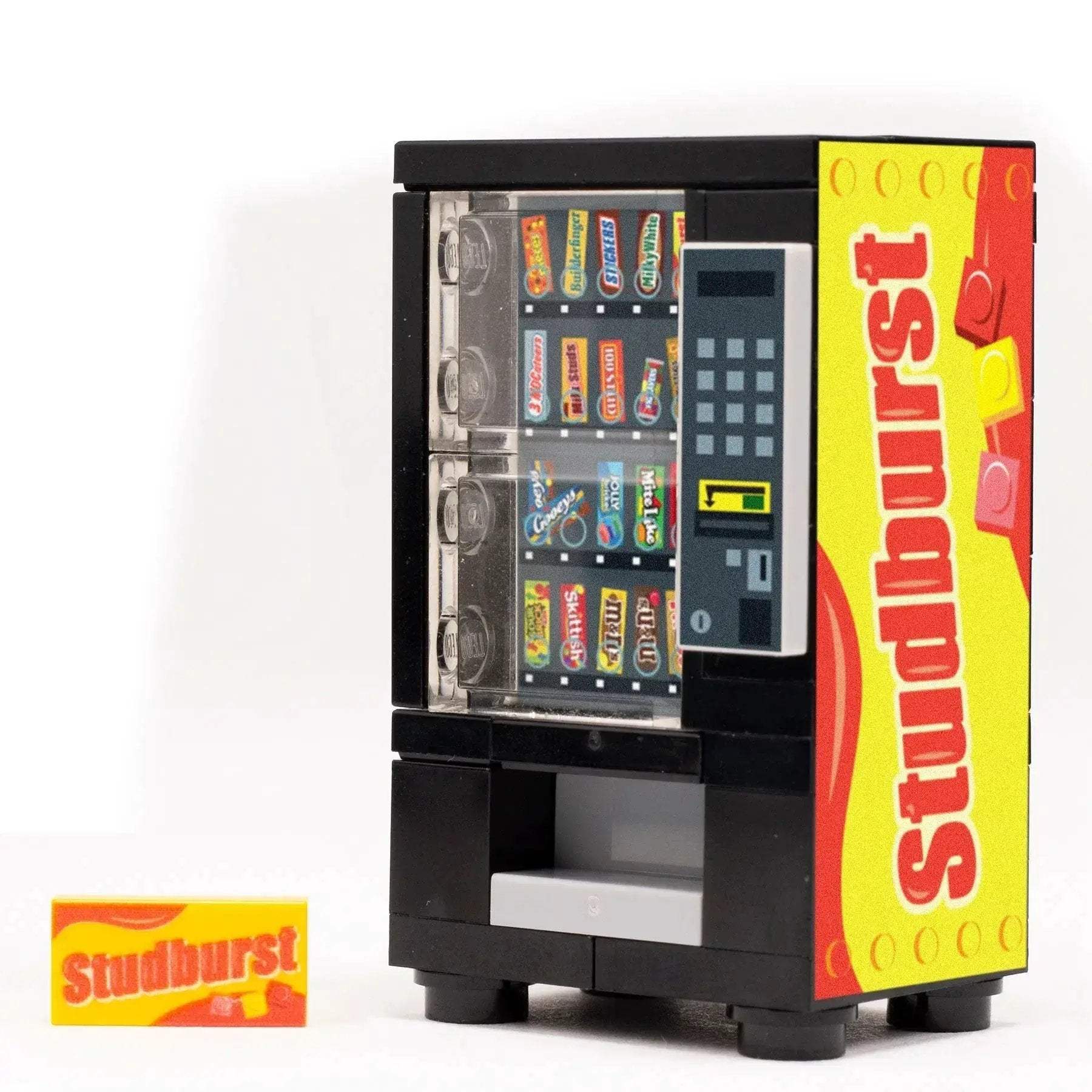 Lego Candy Vending Machine Figure Friendly, Figure Scale, Plastic Construction, Compact Vending Unit - ToylandEU