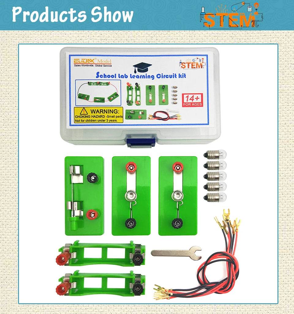 Student Educational School Physics Labs Electrical Series Parallel Circuit Light Bulb Science Electricity Learning Experiment - ToylandEU